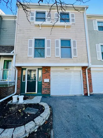 front view of a house with a stove
