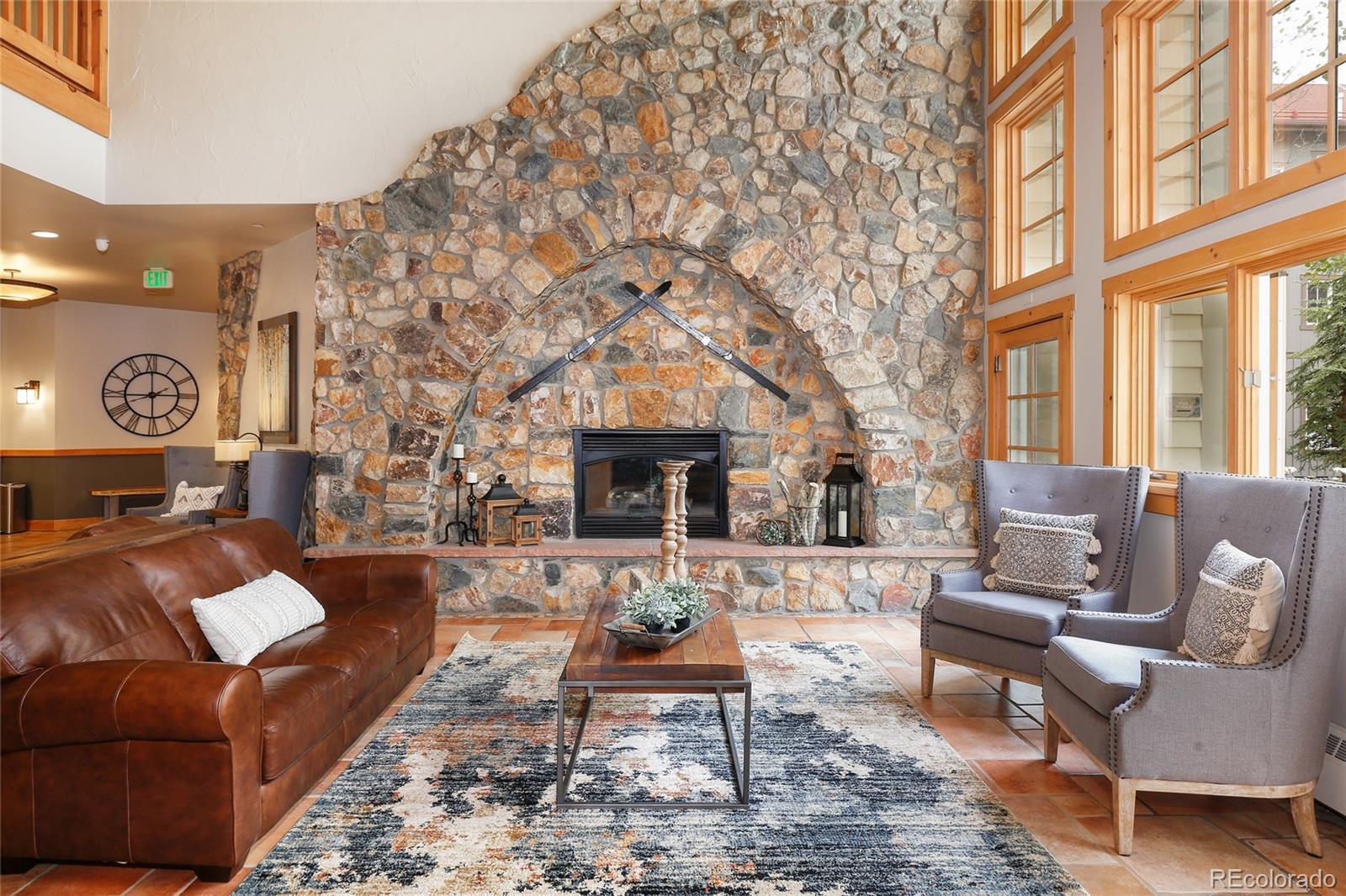 135 Dercum Drive, Unit 8595 Keystone, CO 80435 - Photo 25 of 33 a living room with furniture or couch and a fireplace