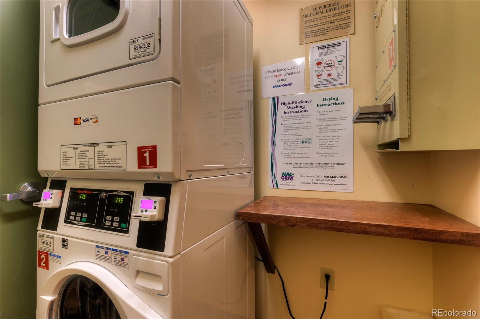 135 Dercum Drive, Unit 8595 Keystone, CO 80435 - Photo 26 of 33 a utility room with dryer and washer