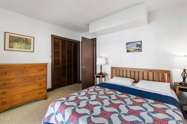 a view of a porch with hardwood