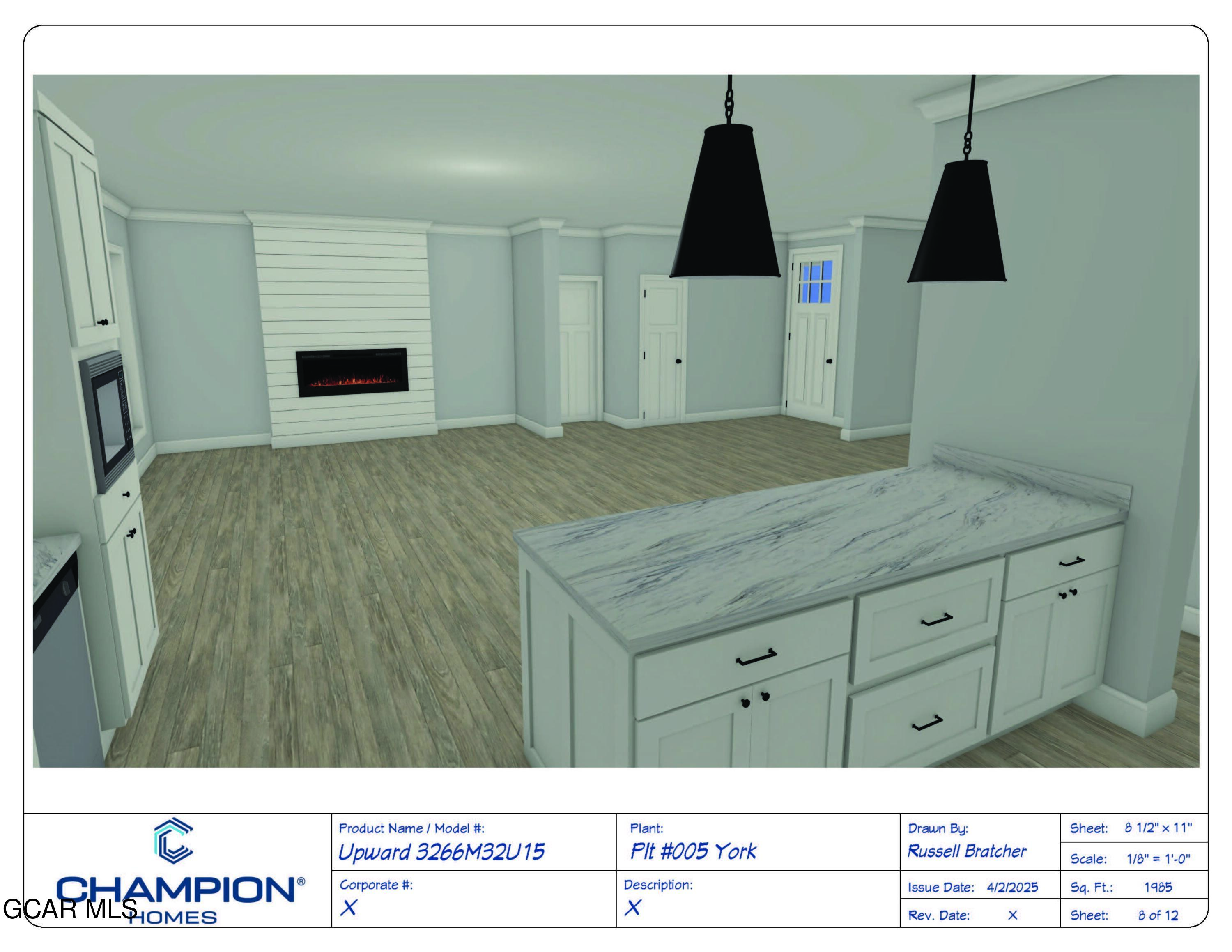 220 Village Road Granby, CO 80446 - Photo 2 of 7 Kitchen & Living Room _ Rendering _ 4.20