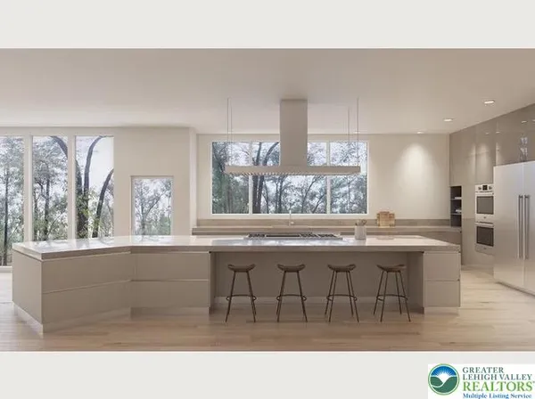 a kitchen with a sink and wooden cabinets
