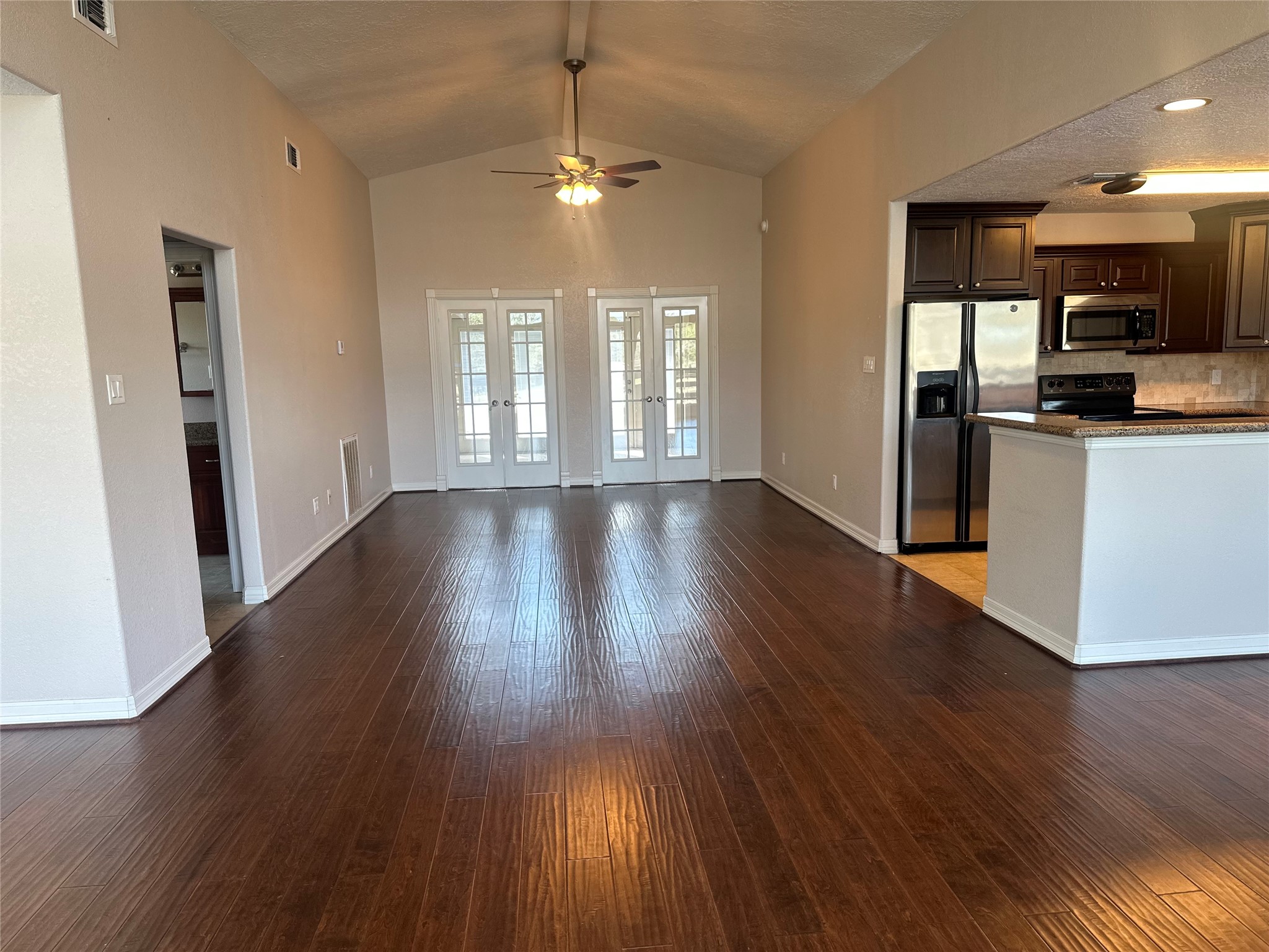 20527 Rio Villa Drive Houston, TX 77049 - Photo 9 of 18 a view of a kitchen with wooden floor and a kitchen
