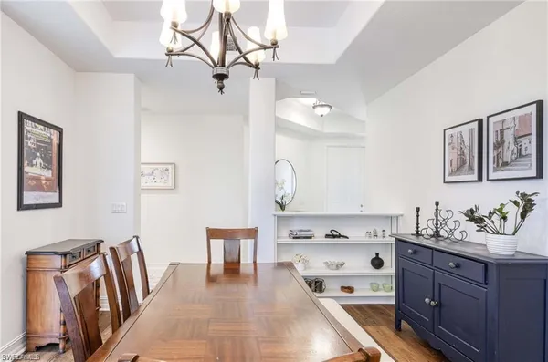 a view of a center island and cabinets