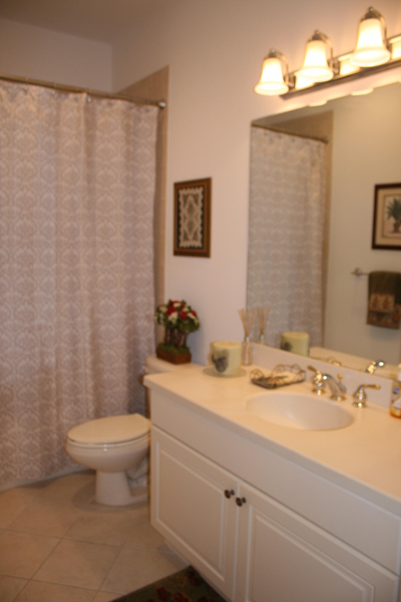 326 Southwest Walking Path Stuart, FL 34997 - Photo 32 of 49 a bathroom with a sink a toilet and a mirror