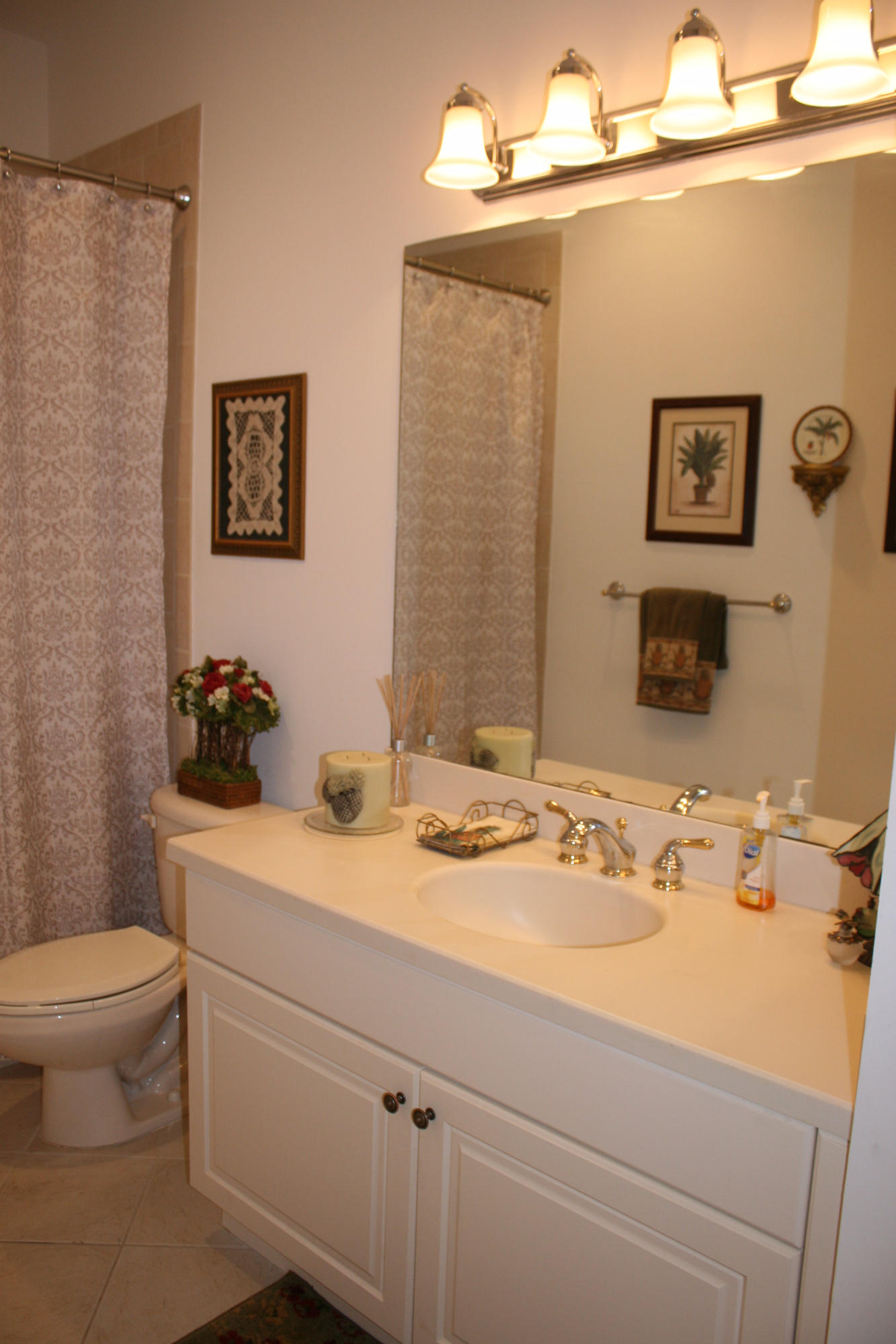 326 Southwest Walking Path Stuart, FL 34997 - Photo 33 of 49 a bathroom with a sink a toilet and a mirror