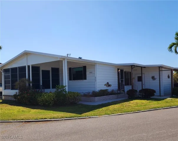 a view of a house with a patio