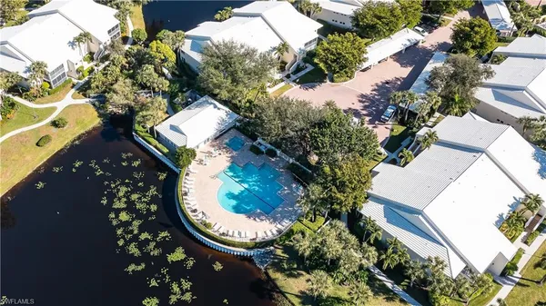 a view of a lake with an outdoor space
