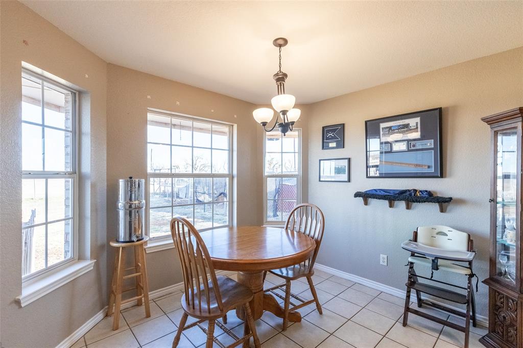 2166 County Road 131 Tuscola, TX 79562 - Photo 12 of 40 a view of a dining room with furniture window and wooden floor