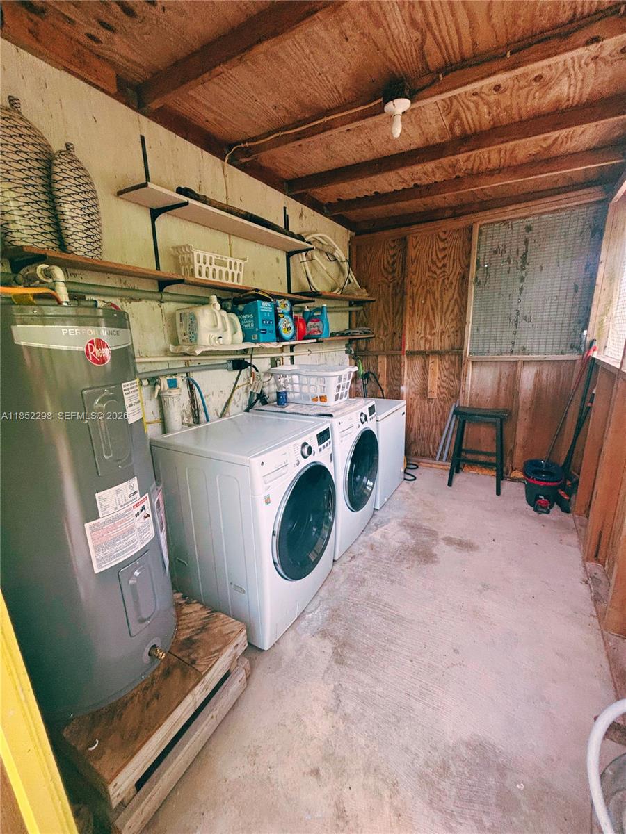 2231 Middle Torch Road Summerland Key, FL 33042 - Photo 32 of 36 a utility room with dryer and washer