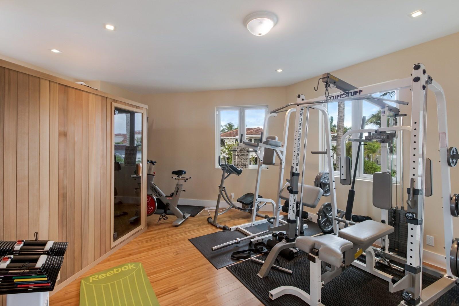 800 Harbour Drive Boca Raton, FL 33431 - Photo 30 of 35 Master Bedroom Gym & Sauna