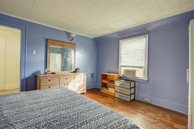 a view of a room with a wardrobe space