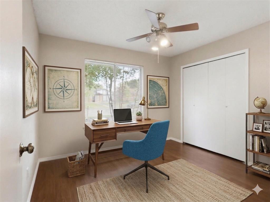 2204 Ridgedale Drive Carrollton, TX 75006 - Photo 22 of 28 Bedroom virtual staging bedroom flexing as a study