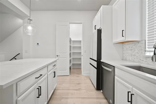 a view of livingroom with wooden floor