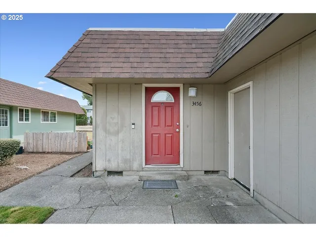 a front view of a house