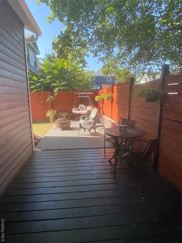 a view of an ocean from a building