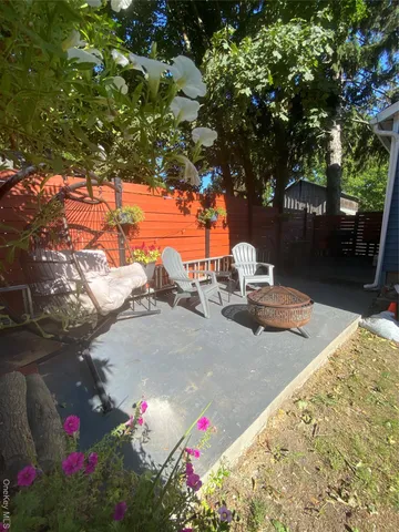 a view of outdoor space and deck