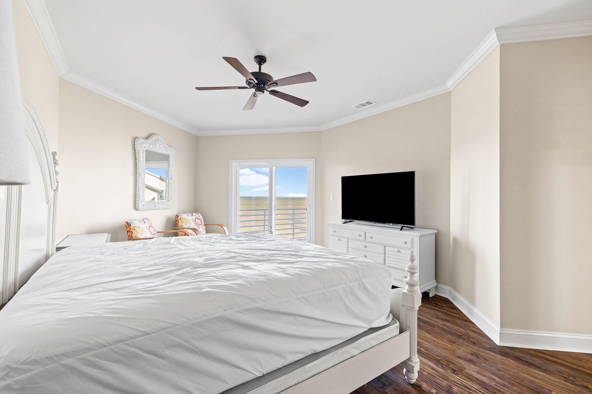 969 Northshore Drive Miramar Beach, FL 32550 - Photo 16 of 87 a bedroom with a bed and a flat screen tv