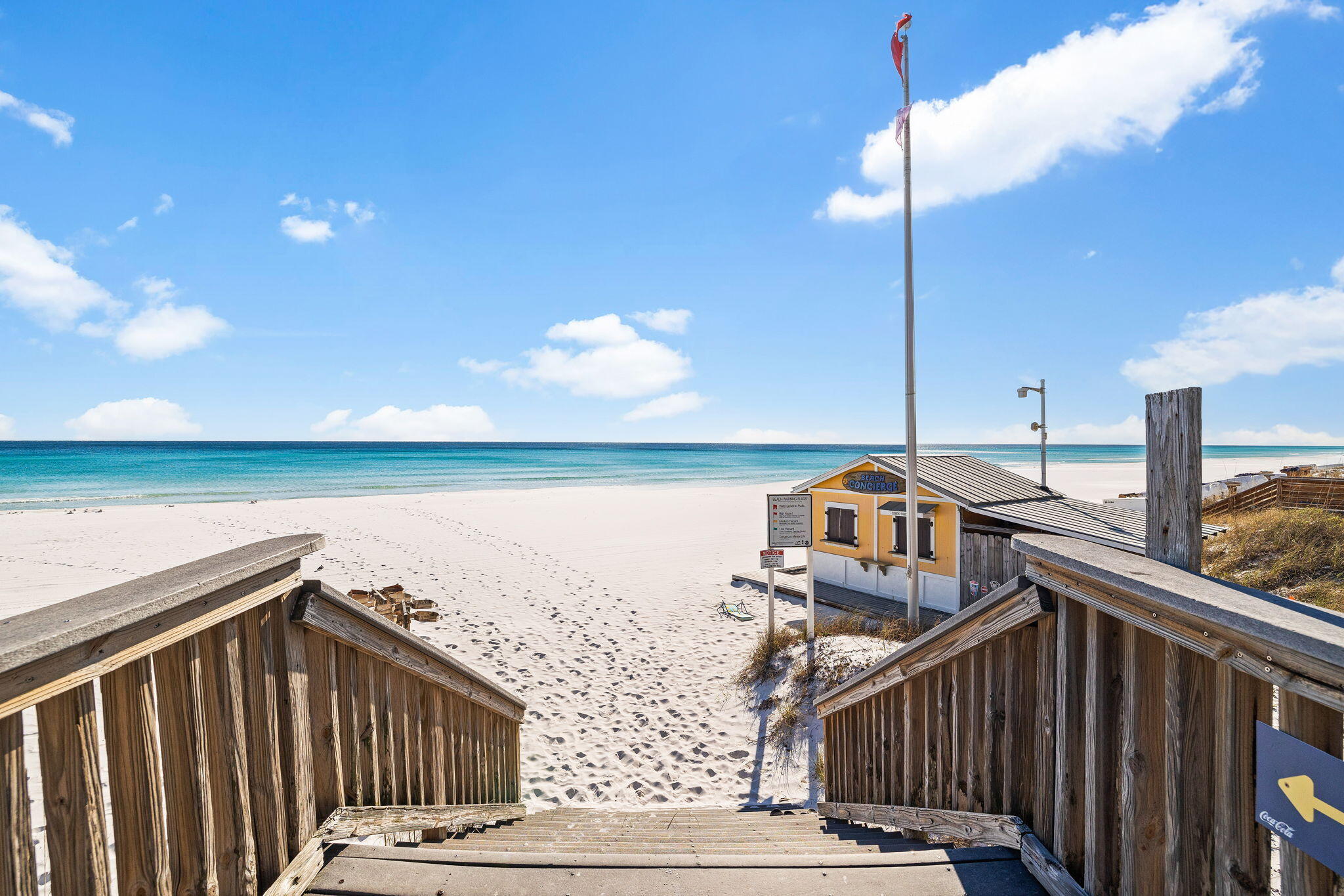 969 Northshore Drive Miramar Beach, FL 32550 - Photo 49 of 87 a view of a balcony with wooden floor and ocean view