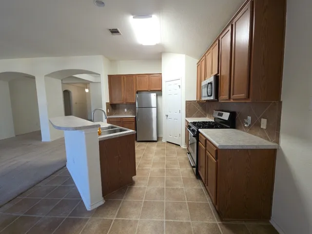 a close view of sink