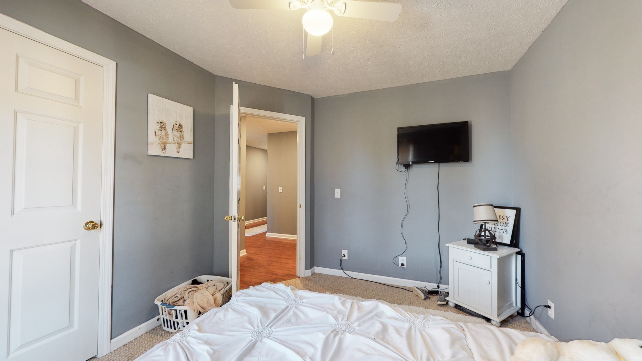184 Foxrun Springfield, TN 37172 - Photo 17 of 20 a bedroom with a bed and a television