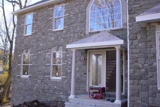 0 Valley View Road Hellertown, PA 18055 - Photo 4 of 7 a view of a brick house with a door and a window