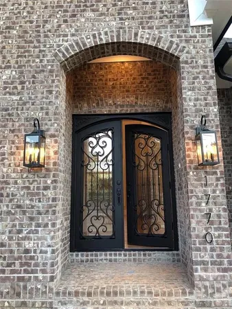 a closeup of a fireplace