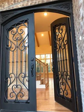 a view of front door