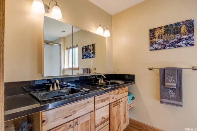 a close view of sink and tap