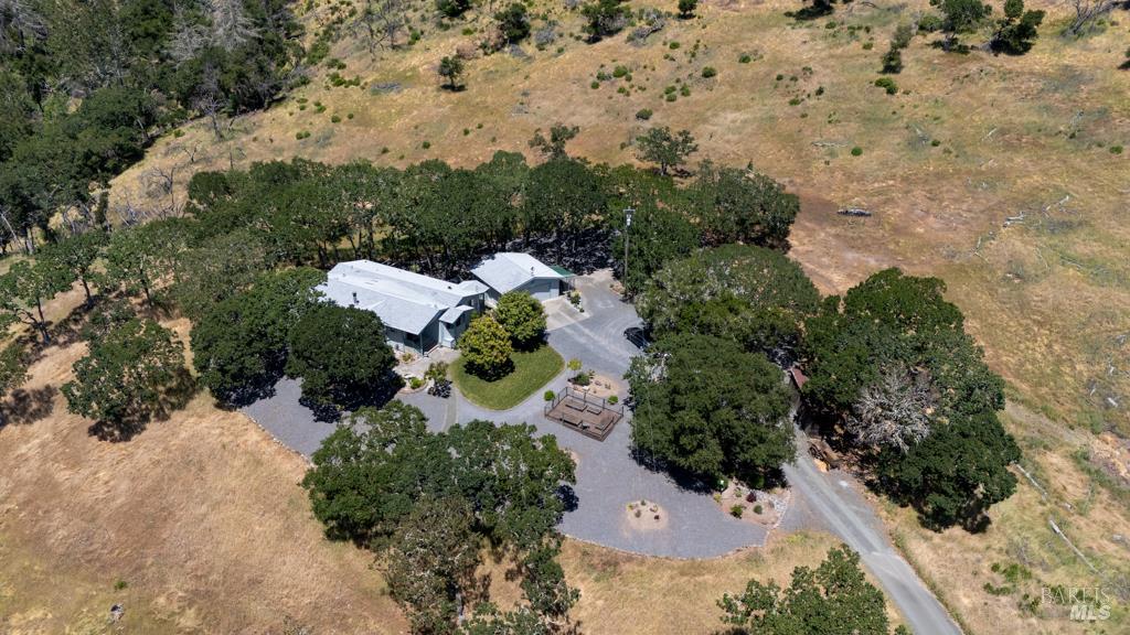 6707 Badger Creek Road Santa Rosa, CA 95409 - Photo 45 of 53 an aerial view of a house with a yard