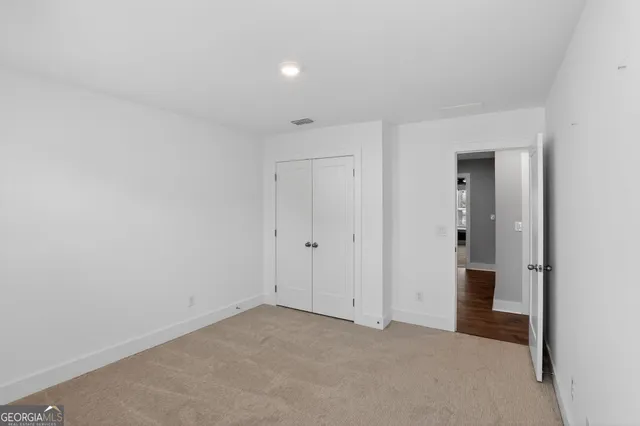 a view of an empty room