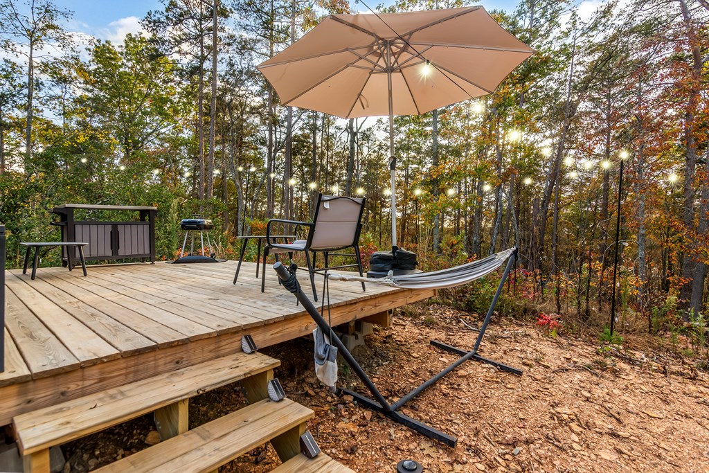115 Raleigh Ridge Drive Blue Ridge, GA 30513 - Photo 21 of 30 a table and chairs in a patio