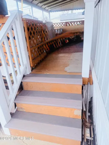 a view of stairs