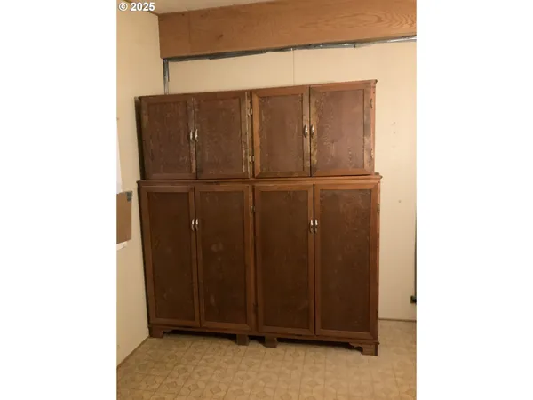 a view of a closet area