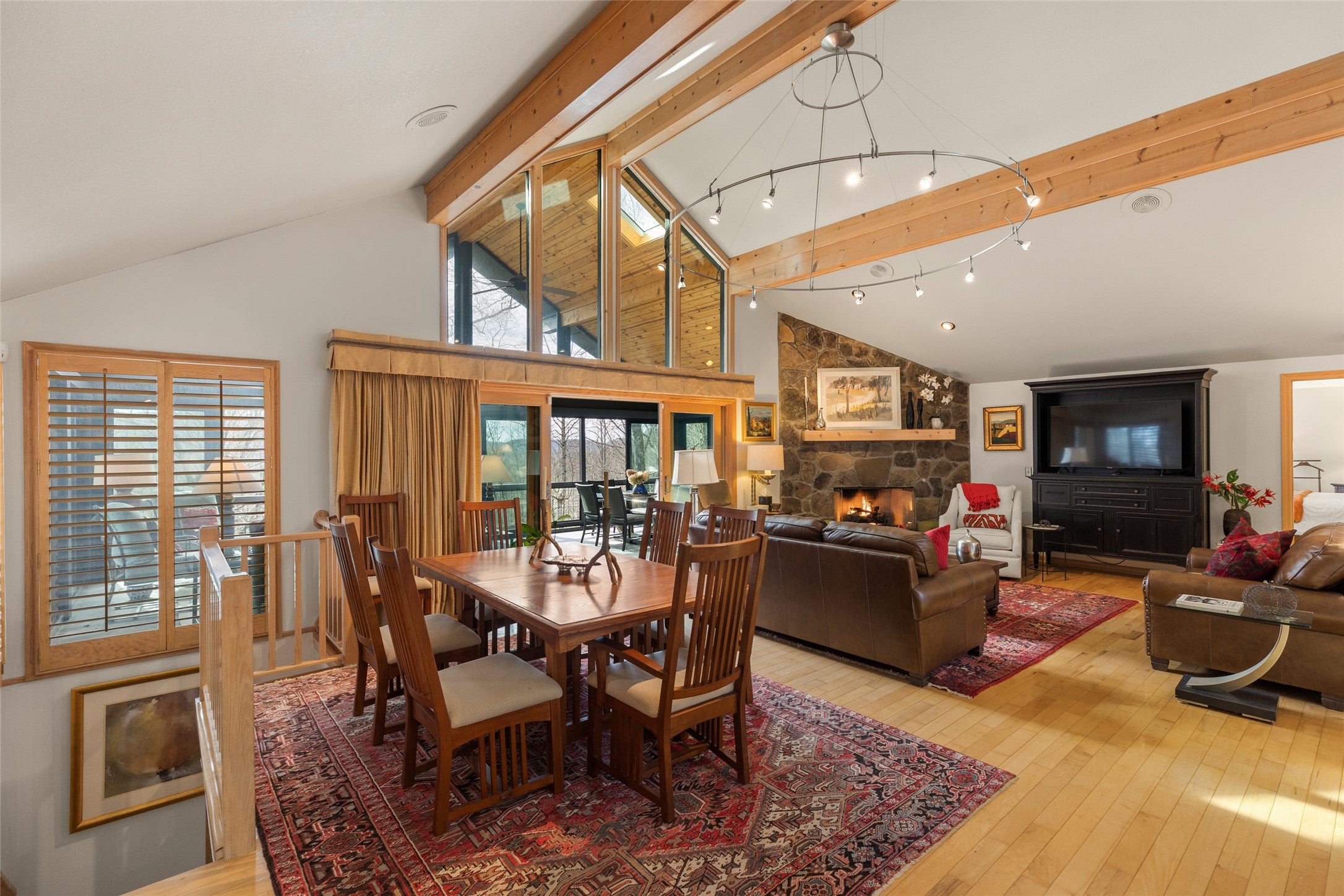 15 Bonnevista Road Highlands, NC 28741 - Photo 22 of 96 Open Living and Dining Area