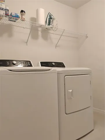 a view of a park with tree s