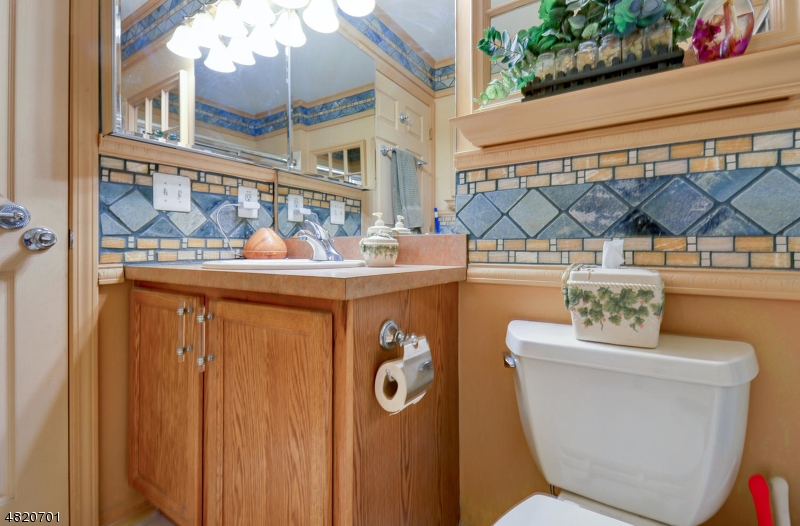 404 Manchester Drive Nutley, NJ 07110 - Photo 20 of 26 a bathroom with a toilet a sink and a mirror