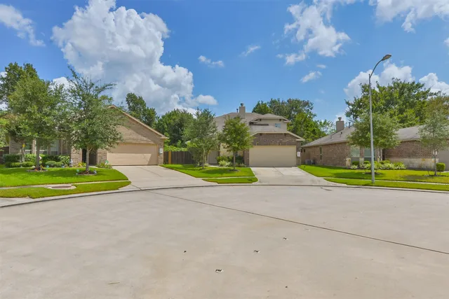 a view of a house with a big yard and a large tree