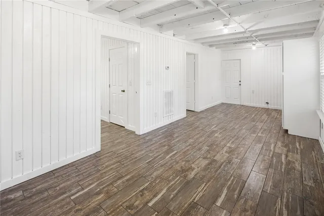 wooden floor in an empty room