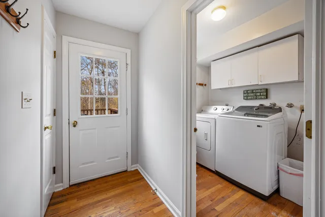 a room with storage and utility