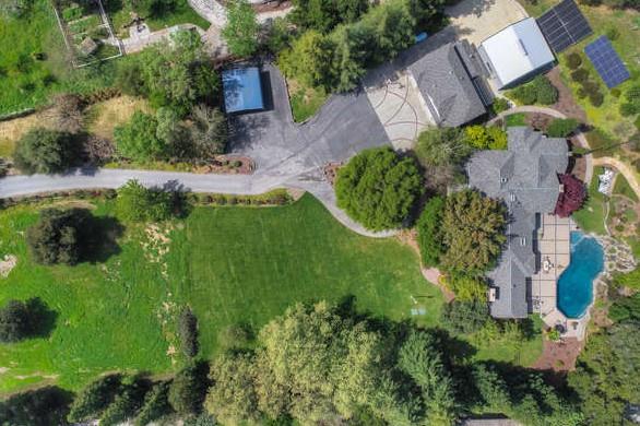 8380 Burchell Road Gilroy, CA 95020 - Photo 39 of 40 an aerial view of a house with a yard