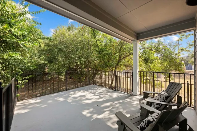 a view of balcony with couch