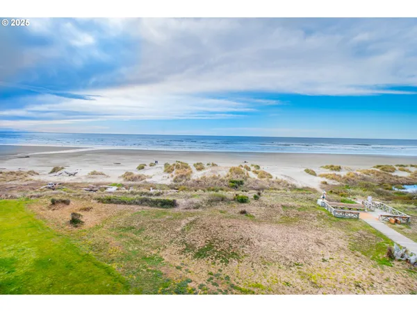 a view of beach and ocean
