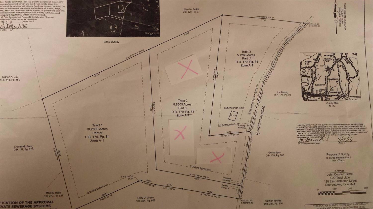 826 Anderson Road Georgetown, KY 40324 - Photo 1 of 18 Subject property is the middle lot with