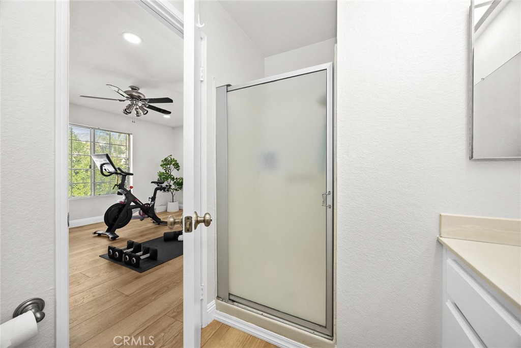 154 North Meridith Avenue, Unit 8 Pasadena, CA 91106 - Photo 24 of 31 a view of a hallway with workspace and living room