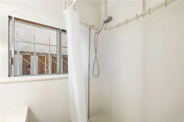 a view of a walk in closet