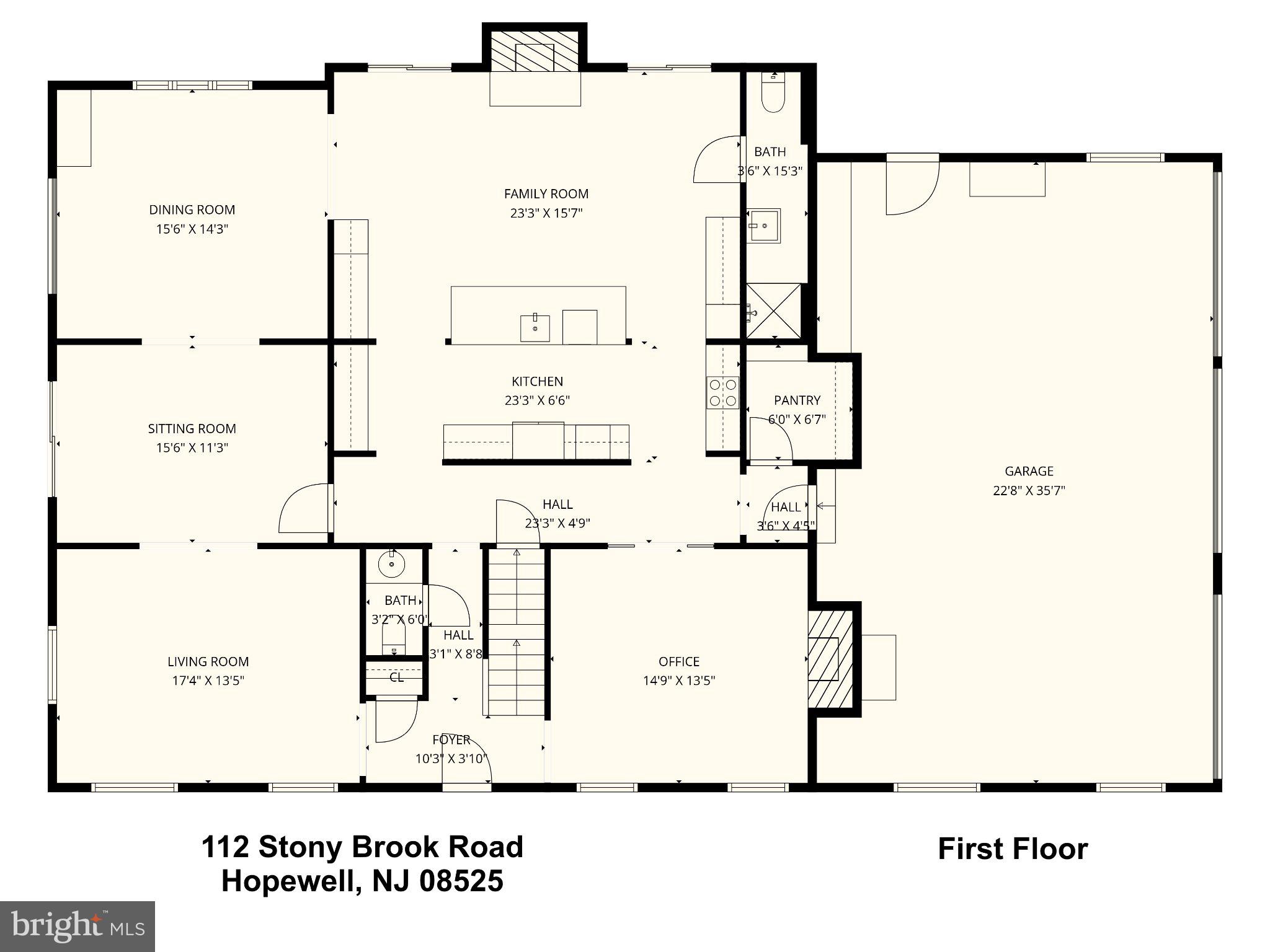 112 Stony Brook Road Hopewell, NJ 08525 - Photo 67 of 69 Spacious first-floor layout design.