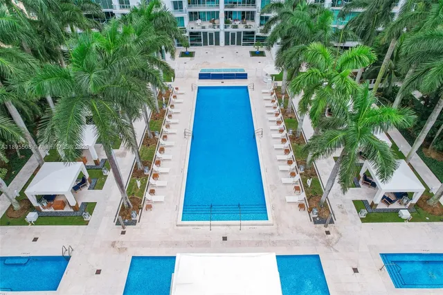 a picture of a bench in a building