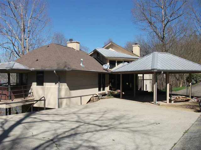 a view of lake with mountain