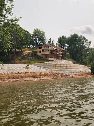 a view of an ocean with city